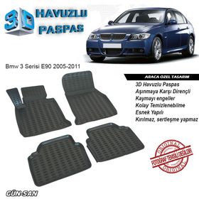 Bmw 3 Serisi E90 Havuzlu 3D 2005-2011 Paspas ve Bagaj Havuzu