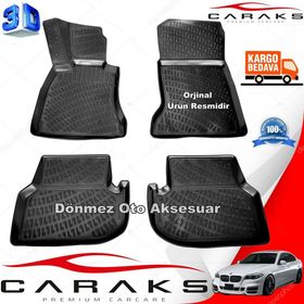 Bmw 5 F10 2013 Sonrası Siyah 3D Havuzlu Paspas