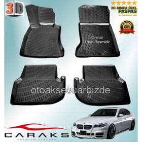Bmw 5 F10 2013 Sonrası Siyah 3D Havuzlu Paspas