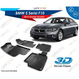 Bmw 5 F10 2013 Sonrası Siyah 3D Havuzlu Paspas