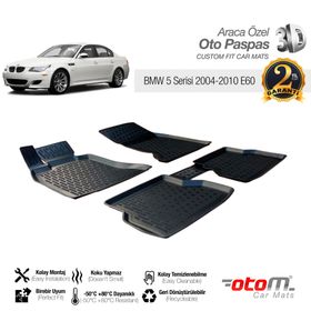 BMW 5 Serisi E60 2004-2010 Araca Özel Paspas