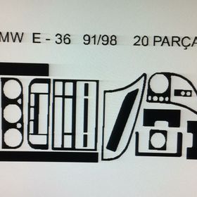 Bmw E36 1991/1997 Arası 20 Parça Maun Torpido Kaplama