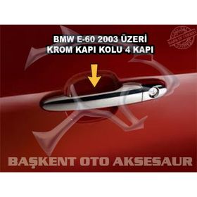 Bmw E60 2003 Üzeri Paslanmaz Çelik 4 Kapı Krom Kapı Kolu