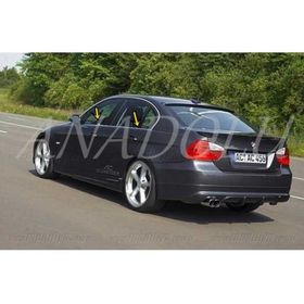 Bmw E90 2005-2012 Paslanmaz Çelik 4 Parça Krom Cam Çıtası