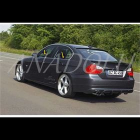 Bmw E90 2005-2012 Paslanmaz Çelik 4 Parça Krom Cam Çıtası