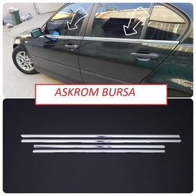 Bmw E90 3 SERİSİ 2005-2011 4 Parça Krom Cam Çıtası