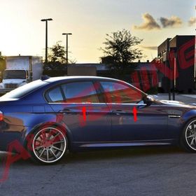 Bmw E90 3 Serisi 2005-2011 Paslanmaz Çelik 4 Parça Krom Cam Çıtası