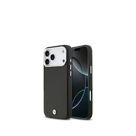 Bmw Iphone 17 Pro Max Metal Logolu Magsafe Uyumlu Deri Siyah Telefon Kılıfı