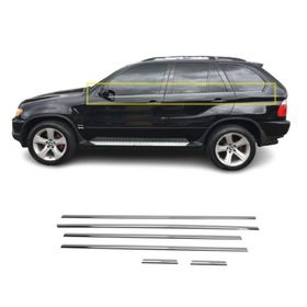 Bmw X5 P.Çelik 1999-2006 6 Parça Krom Cam Çıtası
