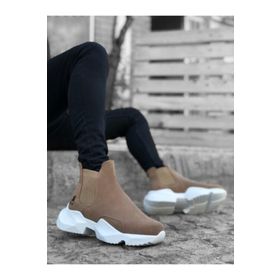 Boa B0444 Bağcıksız Rahat Yüksek Taban Vizon Erkek Spor Yarım Bilek Bot