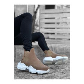 Boa B0444 Bağcıksız Rahat Yüksek Taban Vizon Erkek Spor Yarım Bilek Bot