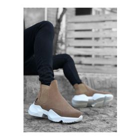Boa B0444 Bağcıksız Rahat Yüksek Taban Vizon Erkek Spor Yarım Bilek Bot