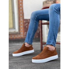 Boa BA0104 Bağcıklı Taba Süet Beyaz Taban Erkek Klasik Ayakkabı