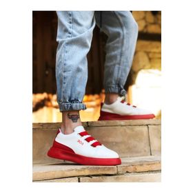 Boa BA0329 3 Casual Beyaz Kırmızı Erkek Ayakkabı