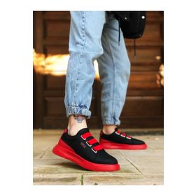 Boa BA0329 3 Casual Siyah Kırmızı Erkek Ayakkabı