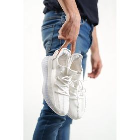 Boa BA0591 Beyaz Renk Rahat Taban Triko Erkek Spor Ayakkabı