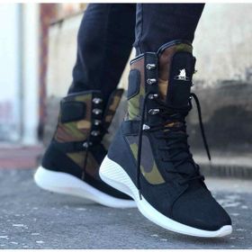 BOA Ba0600 Bağcıklı Siyah Kamuflaj Boksör Unisex Spor Posta Botu 164