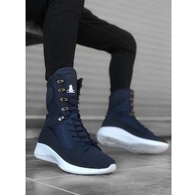 Boa BA0600 Lacivert Renk Boksör Model Yüksek Taban Unisex Postal Bot