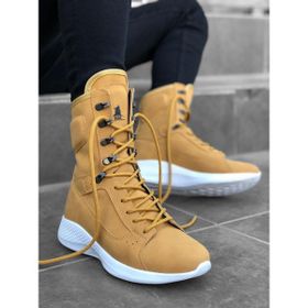 Boa BA0600 Sarı - Beyaz Renk Boksör Model Yüksek Taban Unisex Postal Bot