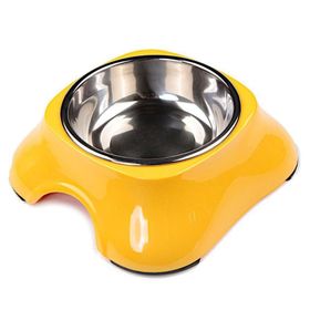 Bobo BO-3138A5 Melamin 150 ml Sarı Köpek Mama Ve Su Kabı
