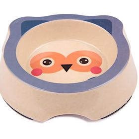 Bobo BO-3141Z Bambu 260 ml Baykuş Köpek Mama Kabı
