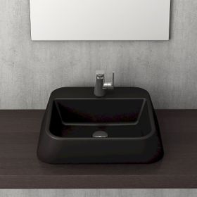 Bocchi 1005-004-0125 Firenze Mat Siyah Çanak Lavabo