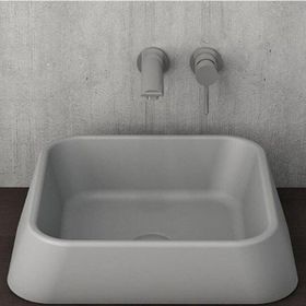 Bocchi 1005-006-0125 Firenze Mat Gri Çanak Lavabo