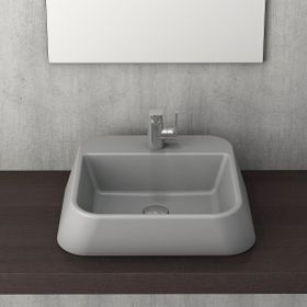 Bocchi 1005-006-0125 Firenze Mat Gri Çanak Lavabo