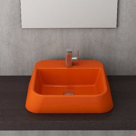 Bocchi 1005-012-0125 Firenze Parlak Turuncu Çanak Lavabo