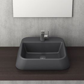 Bocchi 1005-020-0125 Firenze Mat Antrasit Çanak Lavabo