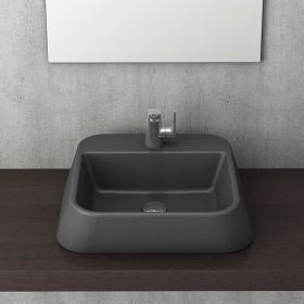 Bocchi 1005-020-0125 Firenze Mat Antrasit Çanak Lavabo