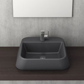 Bocchi 1005-020-0125 Firenze Mat Antrasit Çanak Lavabo