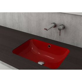 Bocchi 1006-019-0125 Scala Parlak Kırmızı 55 cm Tezgah Altı Lavabo