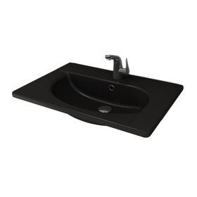 Bocchi 1020-005-0126 Taormina Arch Etajerli 86 cm Siyah Lavabo