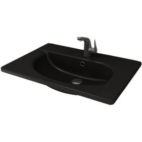 Bocchi 1020-005-0126 Taormina Arch Etajerli 86 cm Siyah Lavabo