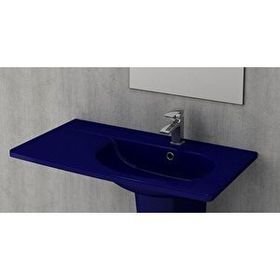 Bocchi 1020-010-0126 Tao Arch 86 cm Safir Mavi Etajerli Lavabo