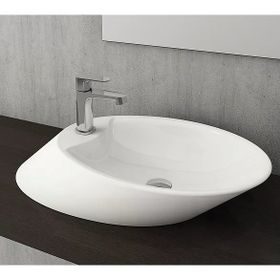 Bocchi 1021-002-0126 Vessel 72 cm M Beyaz Bataryalı Çanak Lavabo