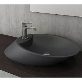 Bocchi 1021-020-0126 Vessel 72 cm Antrasit Bataryalı Çanak Lavabo