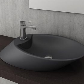 Bocchi 1021-020-0126 Vessel 72 cm Antrasit Bataryalı Çanak Lavabo
