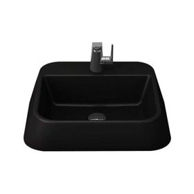Bocchi 1074-004-0126 Mat Siyah Firenze Batarya Banklı Çanak Lavabo
