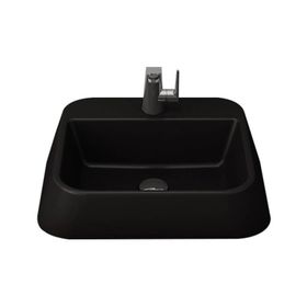 Bocchi 1074-004-0126 Mat Siyah Firenze Batarya Banklı Çanak Lavabo