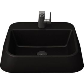 Bocchi 1074-004-0126 Mat Siyah Firenze Batarya Banklı Çanak Lavabo