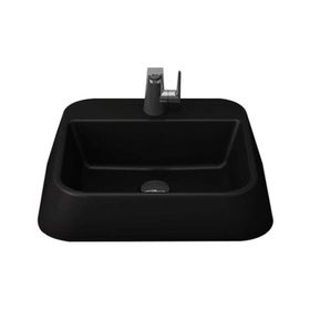 Bocchi 1074-004-0126 Mat Siyah Firenze Batarya Banklı Çanak Lavabo