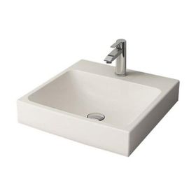 Bocchi 1076-014-0126 Scala 48x48 cm Parlak Bisküvi Tezgah Üstü Lavabo