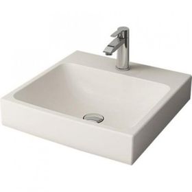 Bocchi 1076-014-0126 Scala 48x48 cm Parlak Bisküvi Tezgah Üstü Lavabo