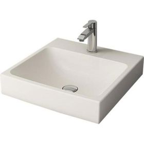 Bocchi 1076-014-0126 Scala 48x48 cm Parlak Bisküvi Tezgah Üstü Lavabo