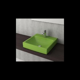 Bocchi 1076-022-01 Scala 48x48 cm Fıstık Yeşili Tezgah Üstü Lavabo