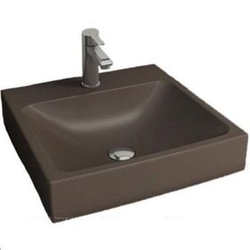 Bocchi 1076-025-0126 Scala 48x48 cm Mat Kahve Tezgah Üstü Lavabo