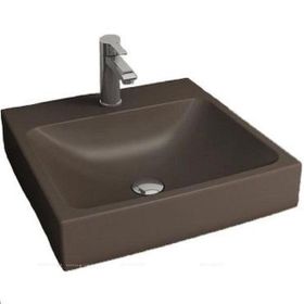 Bocchi 1076-025-0126 Scala 48x48 cm Mat Kahve Tezgah Üstü Lavabo