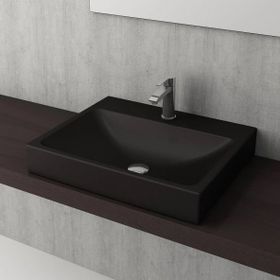 Bocchi 1077-004-0126 Scala 60x48 cm Mat Siyah Tezgahüstü Lavabo